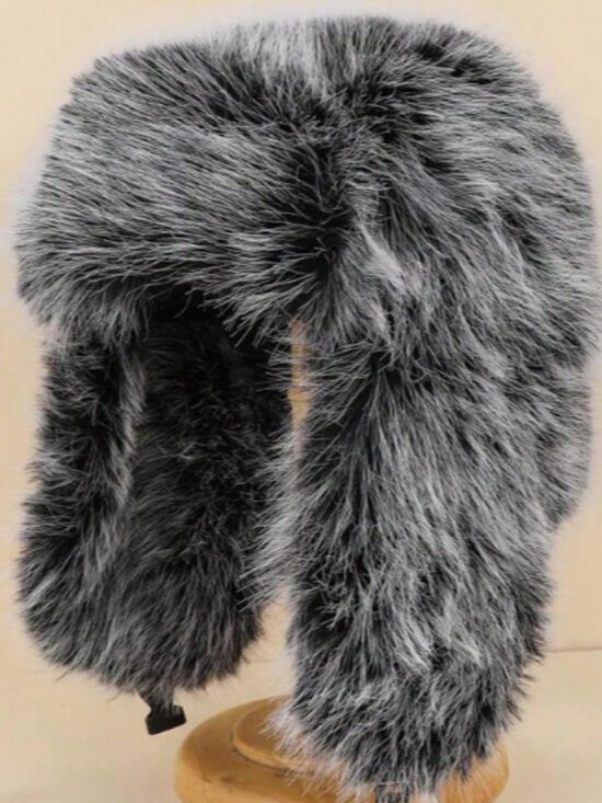 Ombre Reversible Women\'s Trapper Hat – Faux Fur, Warm Ear Protection main image 7
